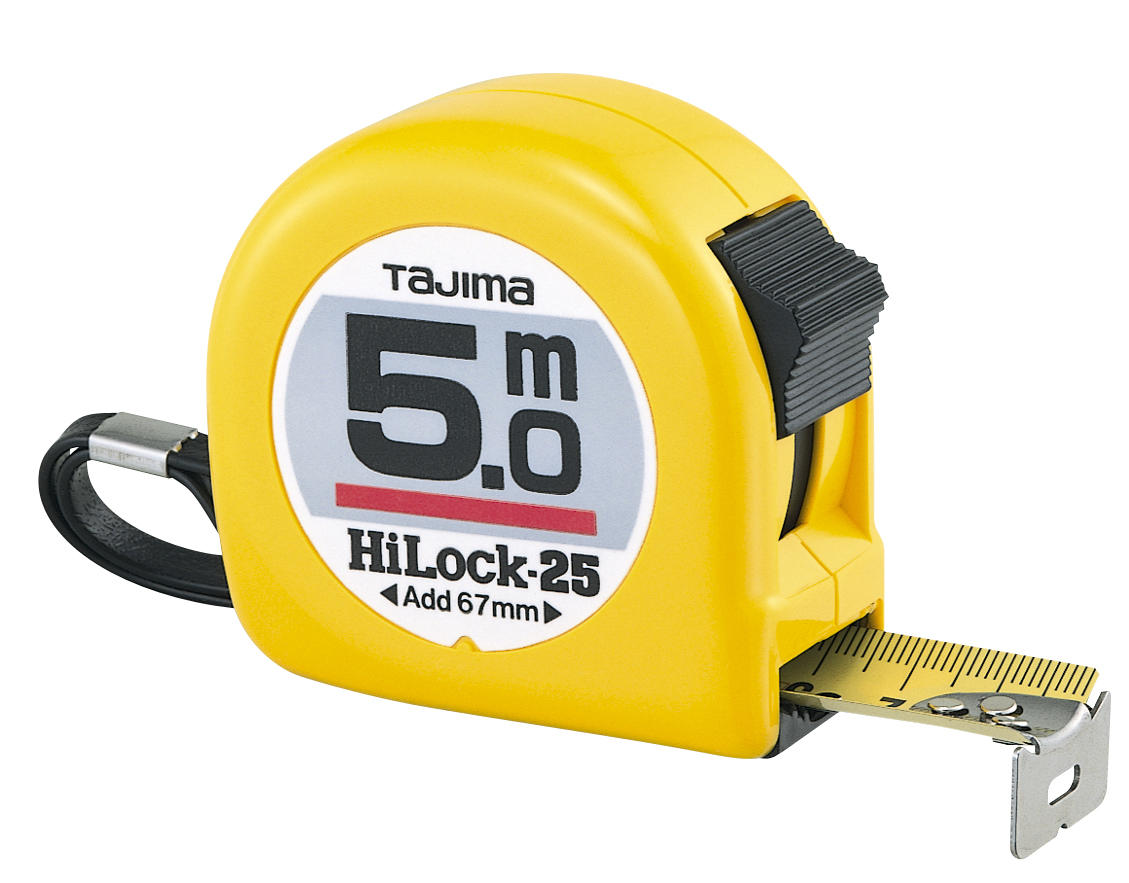 Tajima HL-25BW Hi-Lock 25 Standard scale 25 ft. x 1 in. Tape Measure